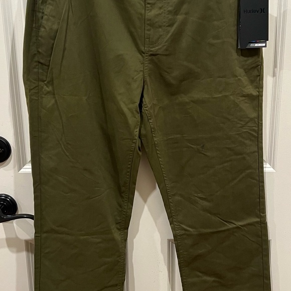 BNWT Hurley Nike Dri Fit Chinos Olive Green size 34 $70 - Picture 5 of 9